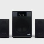 Thunderstorm 120 2.1 Channel Speaker System, Black, with Subwoofer and Satellite Speakers 8 inch woofer mic Optical