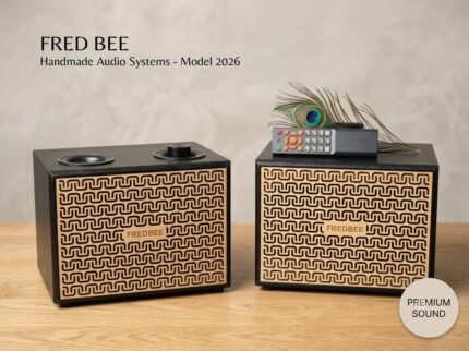 Vintage Bookshelf Active Stereo Speaker System 100W Model 2026 | Stereo Sound, Retro Wood Design, Remote Included, Active Speaker, 100W Power